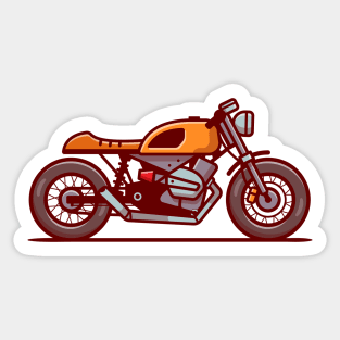 Cafe Racer Motorbike Sticker